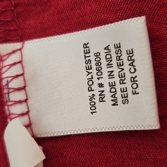 EMILY DANIELS Hot Pink Metallic Gold Poet Ruffle Sleeve Button Down Shirt - Picture 8 of 10